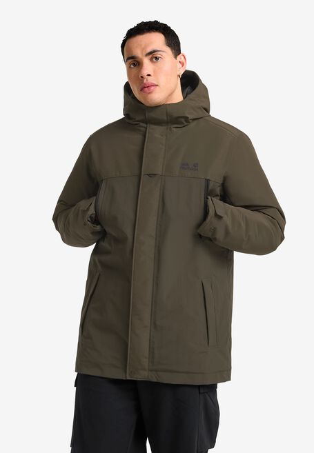 Canadian Peak Heren winterjas - jack / sportjack winddicht - parka/mantel met capuchon - kleding met lange mouwen, Zwart, XXL Canadian Peak Heren winterjas - jack / sportjack winddicht - parka/mantel met capuchon - kleding met lange mouwen, Zwart, XXL