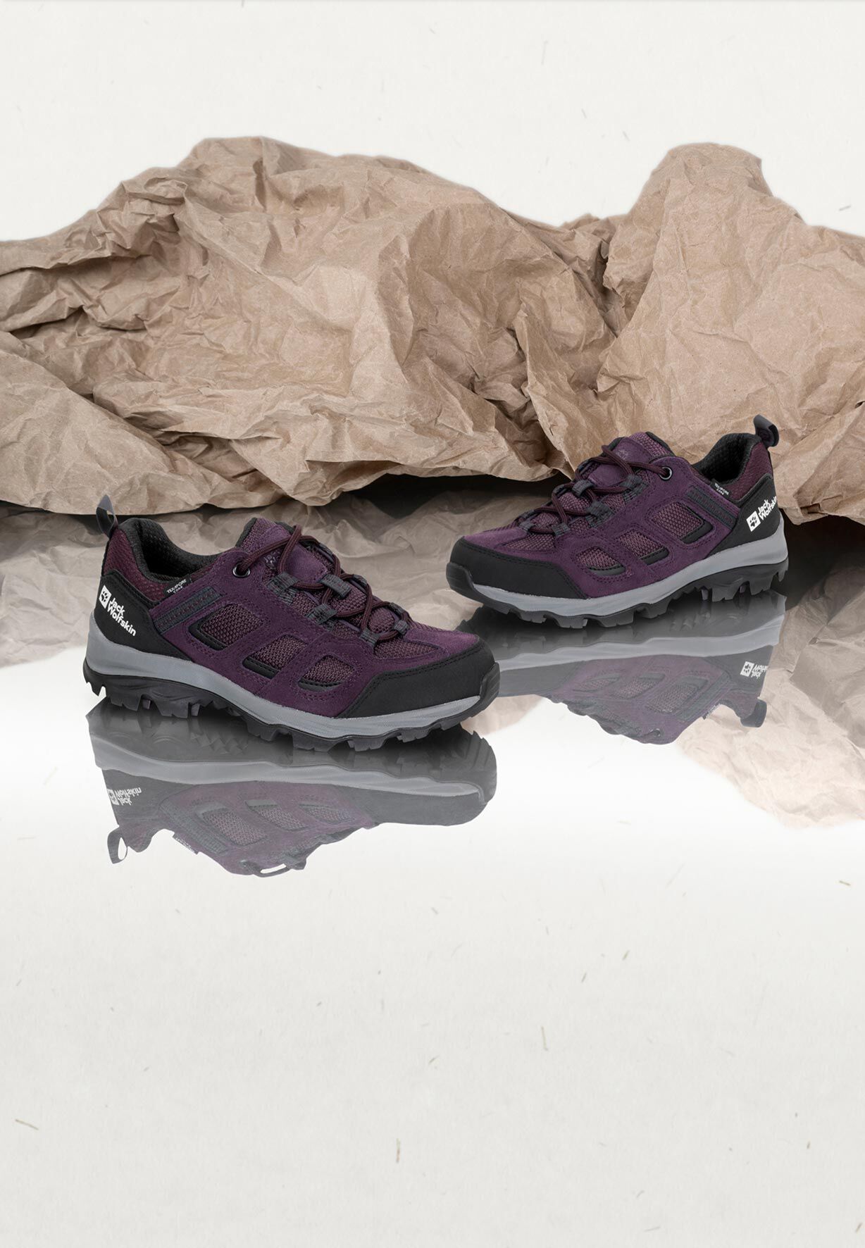 VOJO 3 TEXAPORE LOW W purple grey 39.5 Waterdichte wandelschoenen Dames JACK WOLFSKIN
