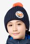 POMPOM BADGE BEANIE K